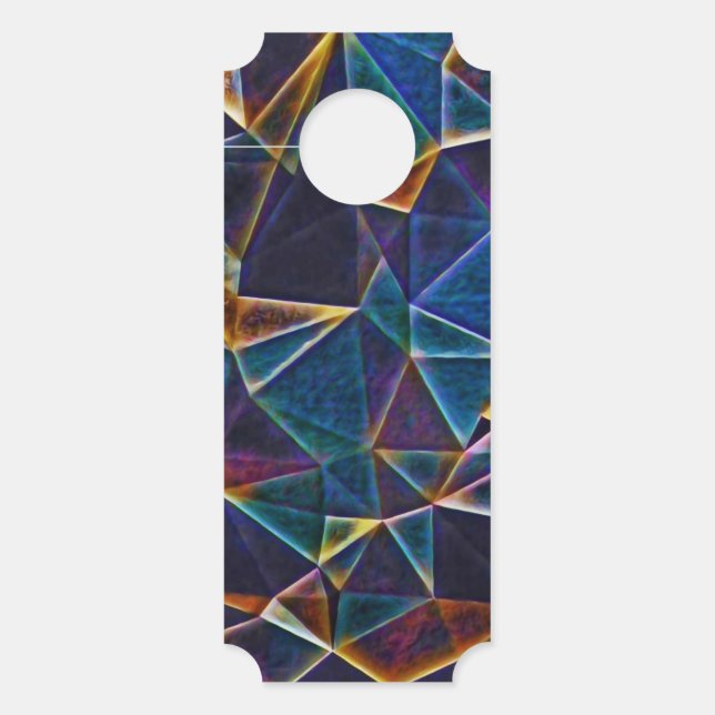 Affichette de porte de bulles cassées (Devant)