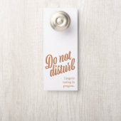 Affichette de porte de l'invitation à la douche de (Sur le bouton)