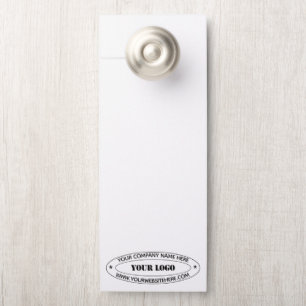 Affichette de porte de logo d'entreprise personnal