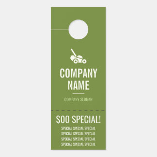 Affichette de porte de soins de pelouse