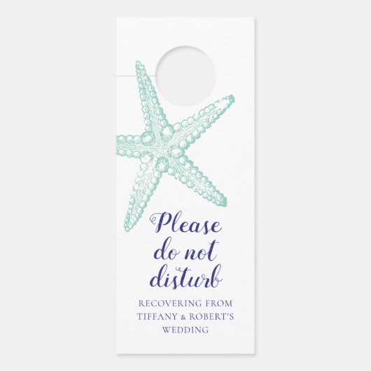Affichette De Porte Destination Wedding Door Hanger Do Not Disturb (Devant)
