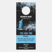 Affichette De Porte Deux langues Lave-pression Lave-linge (Devant)