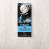 Affichette De Porte Deux langues Lave-pression Lave-linge (Sur le bouton)