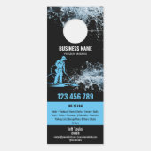 Affichette De Porte Deux langues Lave-pression Lave-linge (Dos)