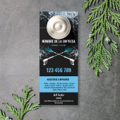 Affichette De Porte Deux langues Lave-pression Lave-linge