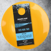 Affichette De Porte Deux langues Lave-pression Lave-linge