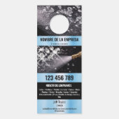 Affichette De Porte Deux langues Lave-pression Lave-linge (Devant)