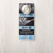 Affichette De Porte Deux langues Lave-pression Lave-linge (Sur le bouton)