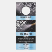 Affichette De Porte Deux langues Lave-pression Lave-linge (Dos)