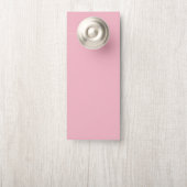 Affichette De Porte do-it-yourself Ajouter votre TEXTE dans l'ensemble (Sur le bouton)