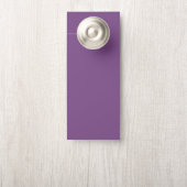 Affichette De Porte do-it-yourself Ajouter votre TEXTE dans l'ensemble (Sur le bouton)