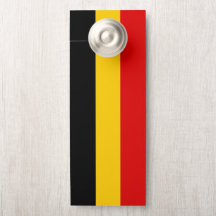 Affichette De Porte Drapeau de Belgique