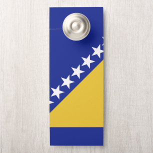 Affichette De Porte Drapeau de Bosnie-Herzégovine