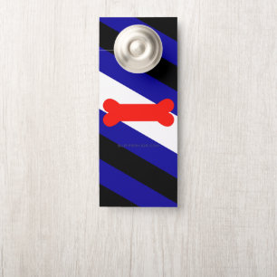 Affichette De Porte Drapeau de fierté de jeu de chiots de SlipperyJoe 