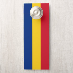 Affichette De Porte Drapeau de Roumanie