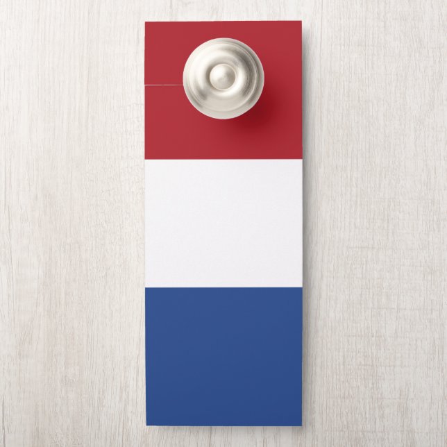 Affichette De Porte Drapeau des Pays-Bas (Sur le bouton)