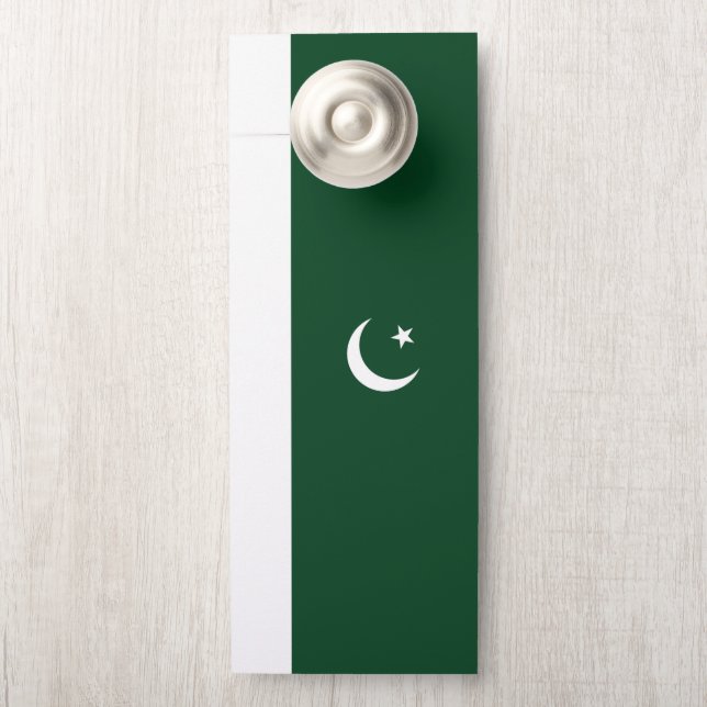 Affichette De Porte Drapeau du Pakistan (Sur le bouton)