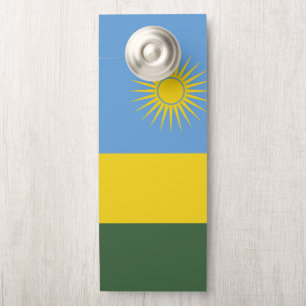Affichette De Porte Drapeau du Rwanda