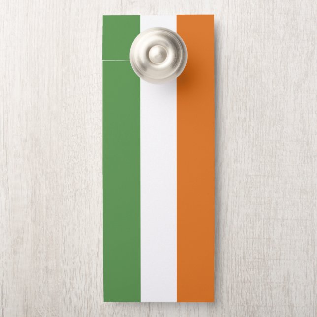Affichette De Porte Drapeau irlandais (Sur le bouton)