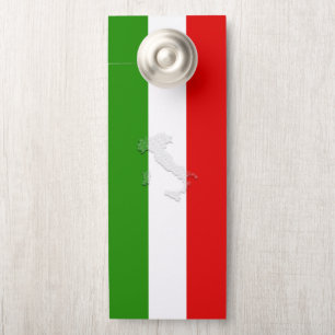 Affichette De Porte Drapeau italien