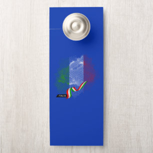 Affichette De Porte Drapeau italien