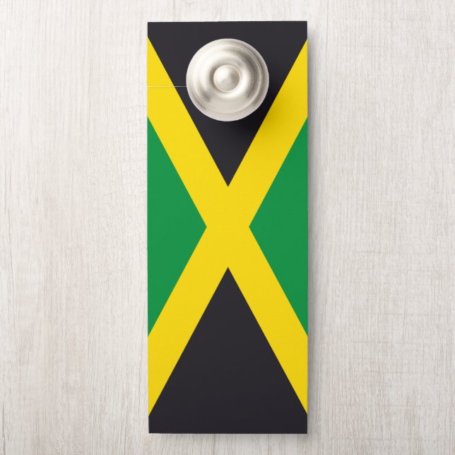 Affichette De Porte Drapeau jamaïcain (Sur le bouton)