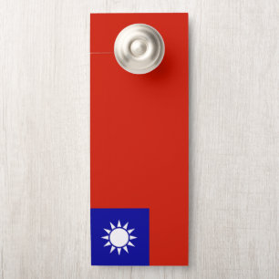 Affichette De Porte Drapeau taïwanais