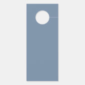 Affichette De Porte Dream Blue Floral Mariage Invité Ne Disturbe Pas (Dos)