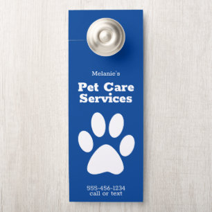 Affichette de porte du service d'installation de m