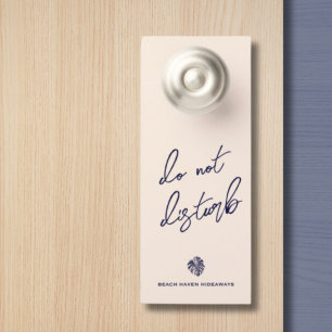 Affichette de porte élégant