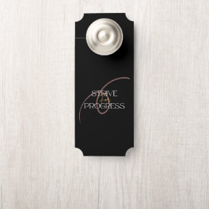 Affichette de porte En Effort Pour Progression