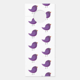 Affichette De Porte Enfants oiseau mignon