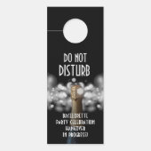 Affichette De Porte Enterrement de vie de jeune fille Ne pas (Devant)