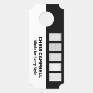 Affichette De Porte Fenêtre Aveugle QR personnalisé