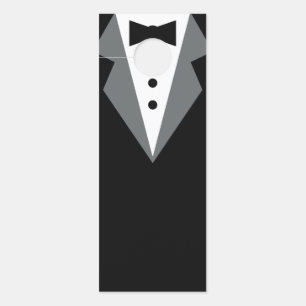 Affichette De Porte Fête des pères de Cravate noire Tuxedo