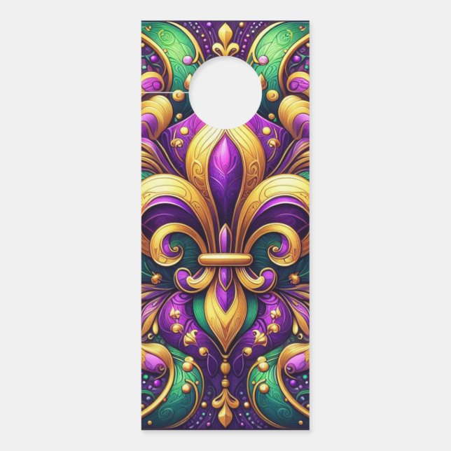 Affichette De Porte fleur de lis (Devant)