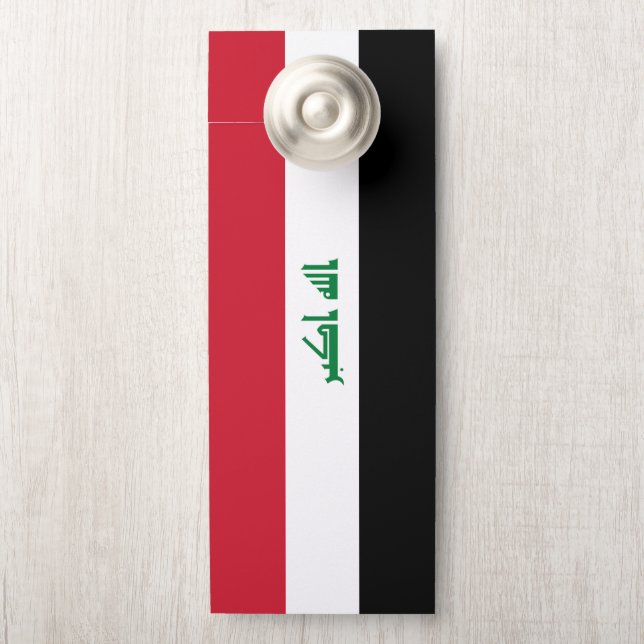 Affichette De Porte Flot d'Iraq (Sur le bouton)