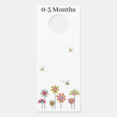 Affichette De Porte Hanger de divider de rail - 0-3 mois d'abeilles oc (Dos)