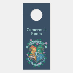 Affichette De Porte HOGWARTS™ Floral Crest