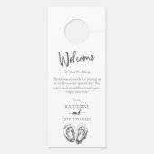 Affichette De Porte Huîtres Noir Blanc Shhh Ne Dérangez Pas Mariage (Dos)