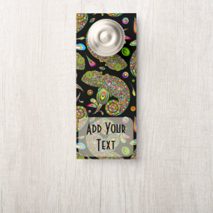 Affichette De Porte Imaginaire psychédélique de Chameleon