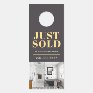Affichette de porte immobilier