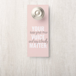 Affichette De Porte Inspirer votre vocabulaire Motivation Citation