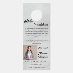 Affichette De Porte Invitation à la Journée Portes Ouvertes Immobilier