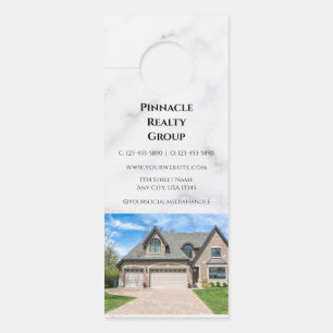 Affichette De Porte Invitation à la Journée Portes Ouvertes Immobilier