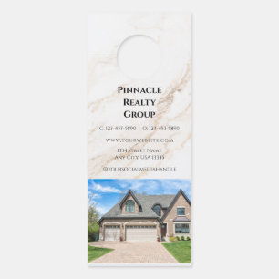 Affichette De Porte Invitation à la Journée Portes Ouvertes Immobilier