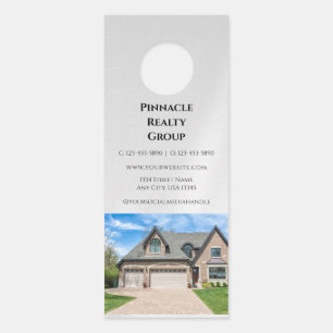 Affichette De Porte Invitation à la Journée Portes Ouvertes Immobilier