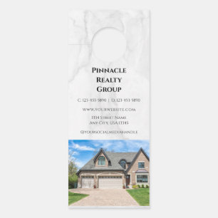 Affichette De Porte Invitation à la Journée Portes Ouvertes Immobilier