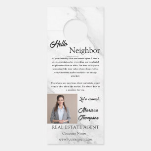 Affichette De Porte Invitation à la Journée Portes Ouvertes Immobilier