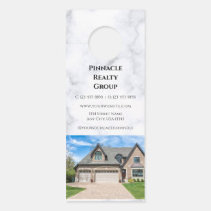 Affichette De Porte Invitation à la Journée Portes Ouvertes Immobilier